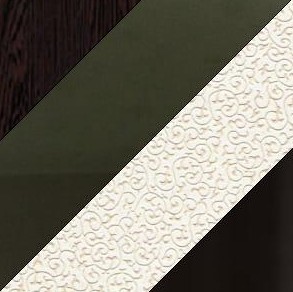 Обеденный раздвижной стол НСПГ-02 СТК, венге/темно-коричневое/узор бело-медный/опоры прямые коричневые в Южно-Сахалинске - предосмотр 1