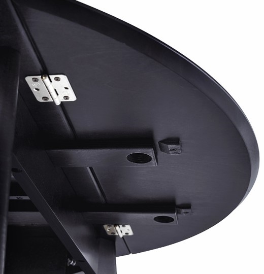 Обеденный раздвижной стол Орион Drop Leaf 100, Черный в Южно-Сахалинске - изображение 4
