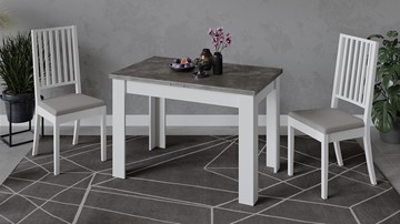 Кухонный раскладной стол Промо тип 4 (Белый/Ателье темный) в Южно-Сахалинске - предосмотр 5