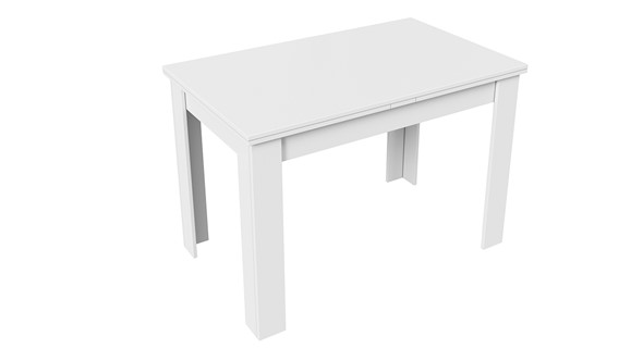 Кухонный стол раскладной Промо тип 4 (Белый/Белый) в Южно-Сахалинске - изображение