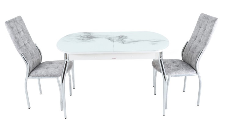 Раздвижной стол Ривьера исп.2 ноги метал. крашеные №24 Фотопечать (Фрукты №33) в Южно-Сахалинске - изображение 12
