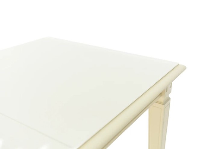 Кухонный стол раскладной Сиена glass исп.1, (Тон 10 - Слоновая кость, Молочное) в Южно-Сахалинске - изображение 9