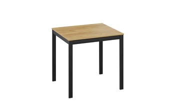 Обеденный раздвижной стол Слайд тип 1 (Черный муар, Дуб Крафт золотой) в Южно-Сахалинске - предосмотр 2