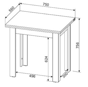 Кухонный стол раздвижной СО-3, белый в Южно-Сахалинске - предосмотр 2