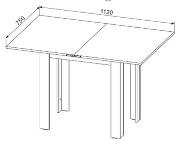 Кухонный стол раздвижной СО-3, белый в Южно-Сахалинске - предосмотр 3