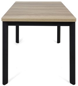 Кухонный стол раскладной Токио-2L (ноги металлические черные, дуб каньон) в Южно-Сахалинске - предосмотр 2