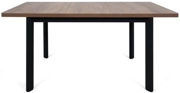 Обеденный раздвижной стол Токио-2L (ноги металлические черные, дуб табако) в Южно-Сахалинске - предосмотр 4