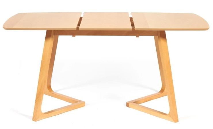 Раздвижной стол VAKU (Ваку) бук/мдф 80x120+40x75, Натуральный бук арт.13987 в Южно-Сахалинске - изображение 3