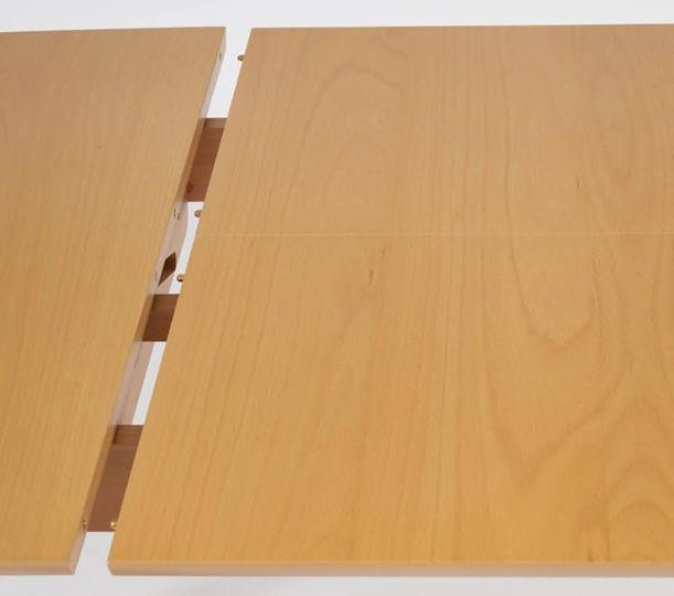 Раздвижной стол VAKU (Ваку) бук/мдф 80x120+40x75, Натуральный бук арт.13987 в Южно-Сахалинске - изображение 4