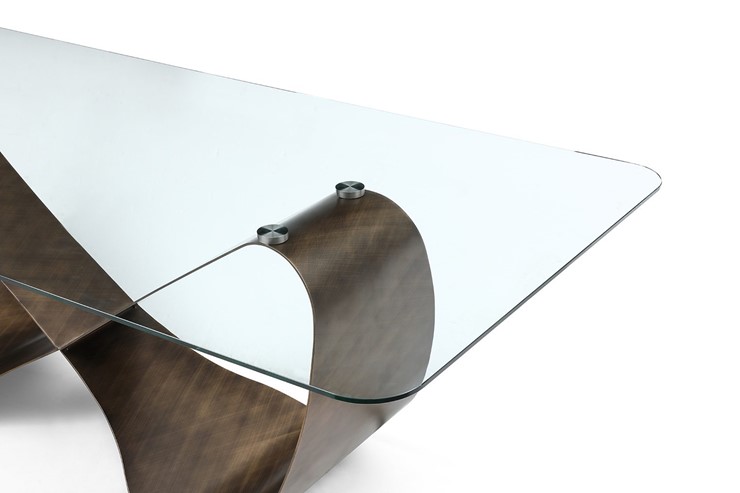 Кухонный стол DT9305FGI (240) прозрачный/бронзовый в Южно-Сахалинске - изображение 3