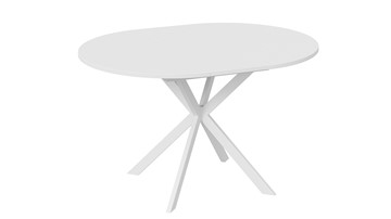 Обеденный раздвижной стол Мэдисон Тип 1 (Белый муар, Белый) в Южно-Сахалинске - предосмотр 3