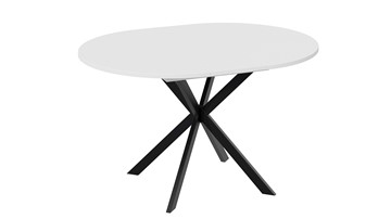 Кухонный обеденный стол Мэдисон Тип 1 (Черный муар, Белый) в Южно-Сахалинске - предосмотр 3