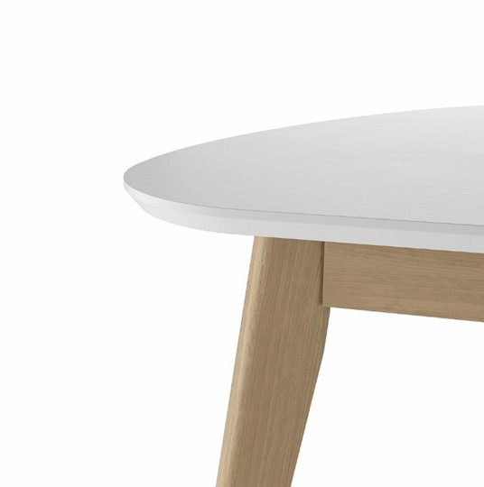 Обеденный стол Орион Classic Light 76, Дуб/белый в Южно-Сахалинске - изображение 2