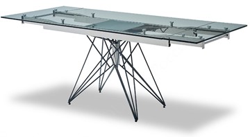 Обеденный раздвижной стол T-041 (140) прозрачный в Южно-Сахалинске - предосмотр 3