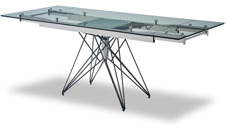 Обеденный раздвижной стол T-041 (140) прозрачный в Южно-Сахалинске - изображение 3