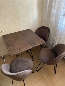 Кухонный стол SHT-TU23/H71/ТT 80 (темно-серый/палисандр) в Южно-Сахалинске - предосмотр 6