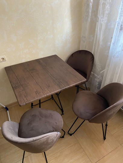 Кухонный стол SHT-TU23/H71/ТT 80 (темно-серый/палисандр) в Южно-Сахалинске - изображение 6