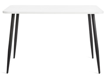 Стол PLUTO ЛДСП/металл, 120x80x77, Белый/Черный арт.19316 в Южно-Сахалинске - предосмотр 2