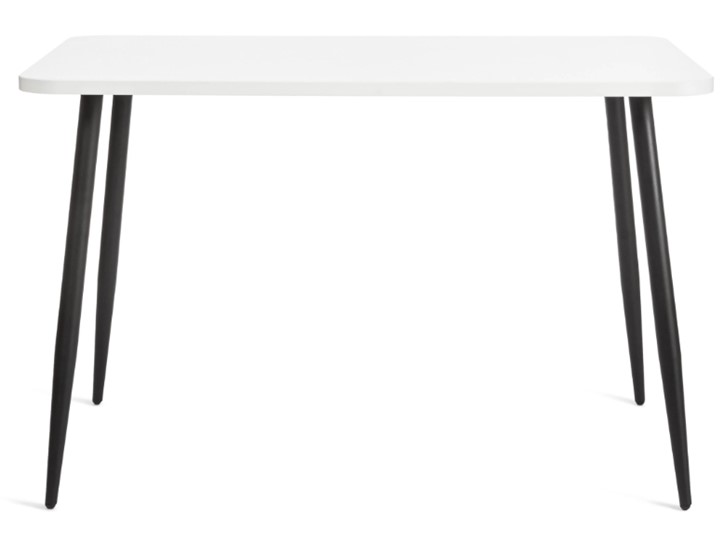 Стол PLUTO ЛДСП/металл, 120x80x77, Белый/Черный арт.19316 в Южно-Сахалинске - изображение 2