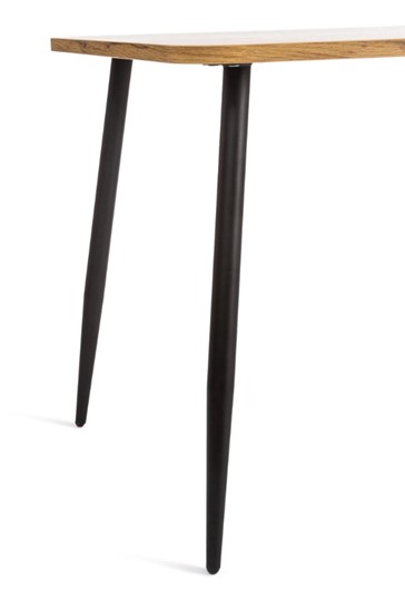 Стол обеденный PLUTO ЛДСП/металл, 120x80x77, Дуб вотан/Черный арт.19317 в Южно-Сахалинске - изображение 3