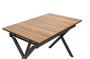 Кухонный стол раздвижной Стайл № 11 (1100/1500*700 мм.) столешница пластик, форма Флан, с механизмом бабочка в Южно-Сахалинске - предосмотр 1