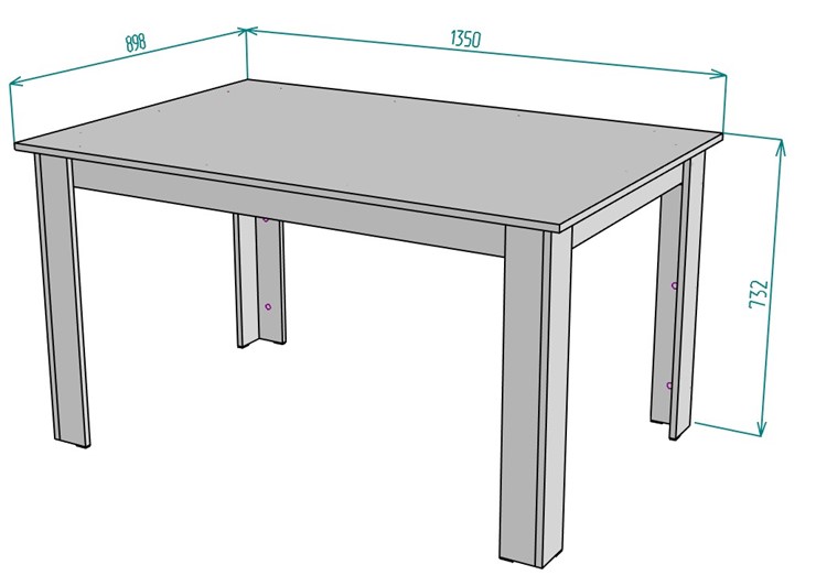 Кухонный стол T37, Белый в Южно-Сахалинске - изображение 1