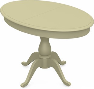 Кухонный стол раскладной Фабрицио-1 исп. Эллипс, Тон 10 Покраска + патина с прорисовкой (на столешнице) в Южно-Сахалинске