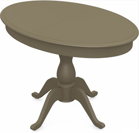 Кухонный раскладной стол Фабрицио-1 исп. Эллипс, Тон 40 Покраска + патина с прорисовкой (на столешнице) в Южно-Сахалинске - изображение