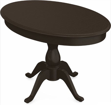 Кухонный стол раскладной Фабрицио-1 исп. Эллипс, Тон 7 Покраска + патина с прорисовкой (на столешнице) в Южно-Сахалинске - изображение