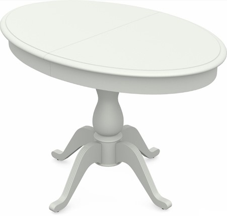 Кухонный стол раздвижной Фабрицио-1 исп. Эллипс, Тон 9 Покраска + патина с прорисовкой (на столешнице) в Южно-Сахалинске - изображение