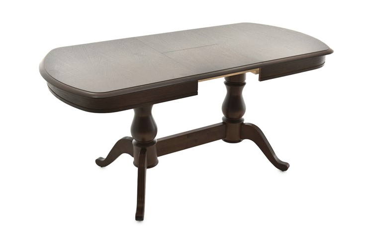 Кухонный раздвижной стол Фабрицио-2 исп. Мыло 1600, Тон 11 Покраска + патина с прорисовкой (на столешнице) в Южно-Сахалинске - изображение 2
