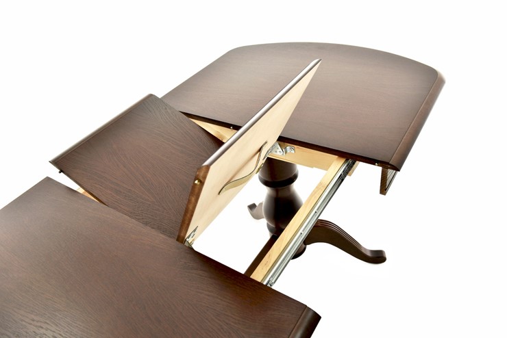 Кухонный раздвижной стол Фабрицио-2 исп. Мыло 1600, Тон 11 Покраска + патина с прорисовкой (на столешнице) в Южно-Сахалинске - изображение 4