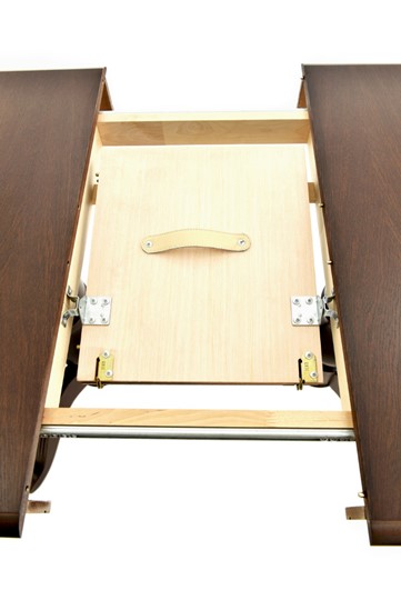 Кухонный раздвижной стол Фабрицио-2 исп. Мыло 1600, Тон 11 Покраска + патина с прорисовкой (на столешнице) в Южно-Сахалинске - изображение 5