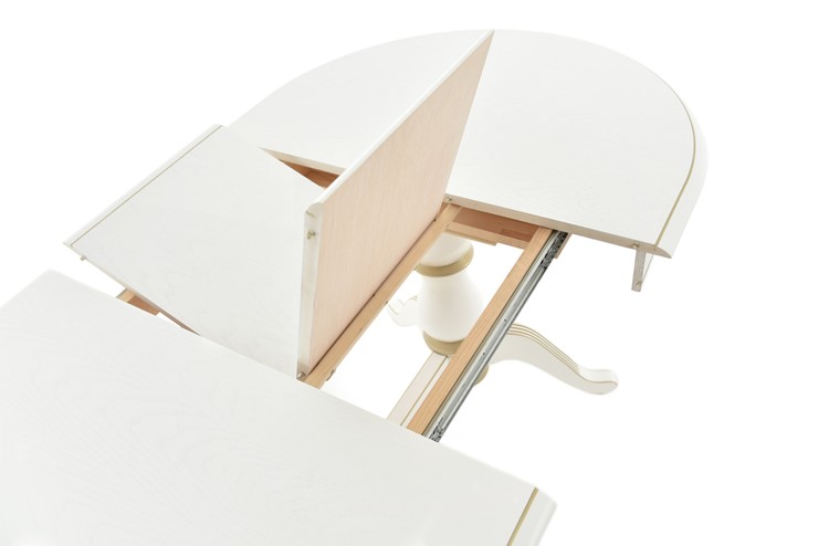 Кухонный раздвижной стол Фабрицио-2 исп. Овал 1200, Тон 12 (Морилка/Эмаль) в Южно-Сахалинске - изображение 3