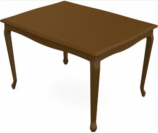 Кухонный раздвижной стол Кабриоль 1400х800, тон 2 (Морилка/Эмаль) в Южно-Сахалинске - изображение