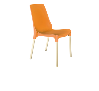 Обеденный стул SHT-ST75/S424 (оранжевый/ваниль) в Южно-Сахалинске