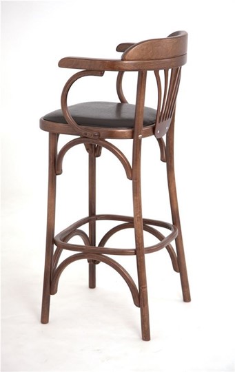 Барный стул 750 мягкий (средний тон, экокожа коричневая) в Южно-Сахалинске - изображение 2