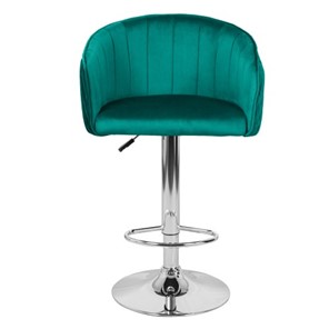 Барный стул Марк WX-2325 велюр зеленый в Южно-Сахалинске - предосмотр 1