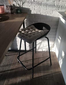 Барный стул SHT-ST19/S92 (черный/брашированный коричневый/черный муар) в Южно-Сахалинске - предосмотр 16