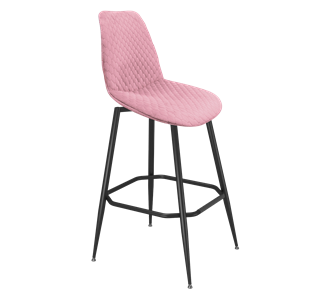 Барный стул SHT-ST29-С22 / SHT-S148 (розовый зефир/черный муар) в Южно-Сахалинске