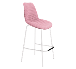 Барный стул SHT-ST29-С22 / SHT-S29P (розовый зефир/белый муар) в Южно-Сахалинске - предосмотр
