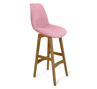 Барный стул SHT-ST29-С22 / SHT-S65 (розовый зефир/светлый орех) в Южно-Сахалинске