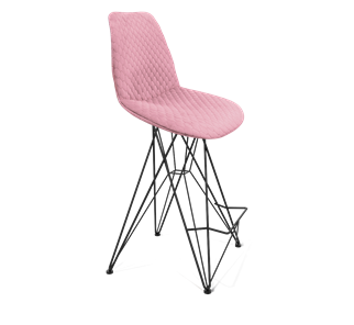 Полубарный стул SHT-ST29-С22 / SHT-S66-1 (розовый зефир/черный муар) в Южно-Сахалинске