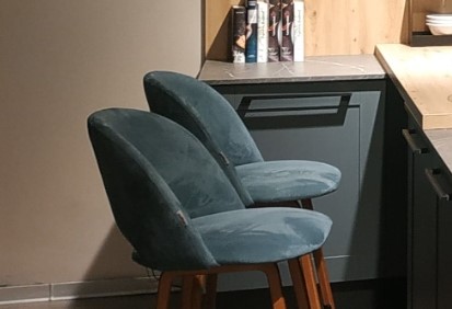 Барный стул SHT-ST34-1 / SHT-S80 (голубая пастель/темный орех/черный) в Южно-Сахалинске - изображение 6