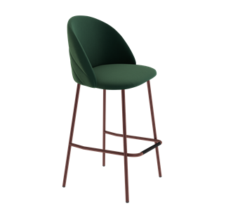 Барный стул SHT-ST35-2 / SHT-S29P (лиственно-зеленый/медный металлик) в Южно-Сахалинске