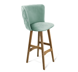 Барный стул SHT-ST36-3 / SHT-S65 (нежная мята/дуб брашированный коричневый) в Южно-Сахалинске