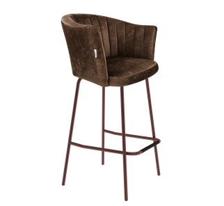 Барный стул SHT-ST42-1 / SHT-S29P (кофейный трюфель/медный металлик) в Южно-Сахалинске - предосмотр