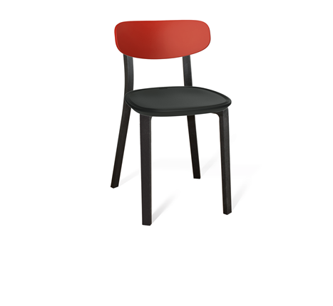 Обеденный стул SHT-ST85-2/SB85-2/S85 (красный/черный/черный) в Южно-Сахалинске - изображение