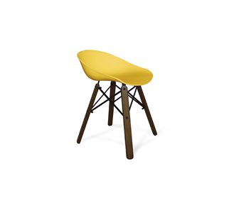 Обеденный стул SHT-ST19/S70 (желтый/темный орех/черный) в Южно-Сахалинске