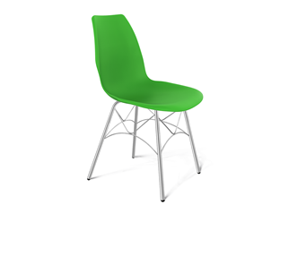 Обеденный стул SHT-ST29/S107 (зеленый ral 6018/хром лак) в Южно-Сахалинске